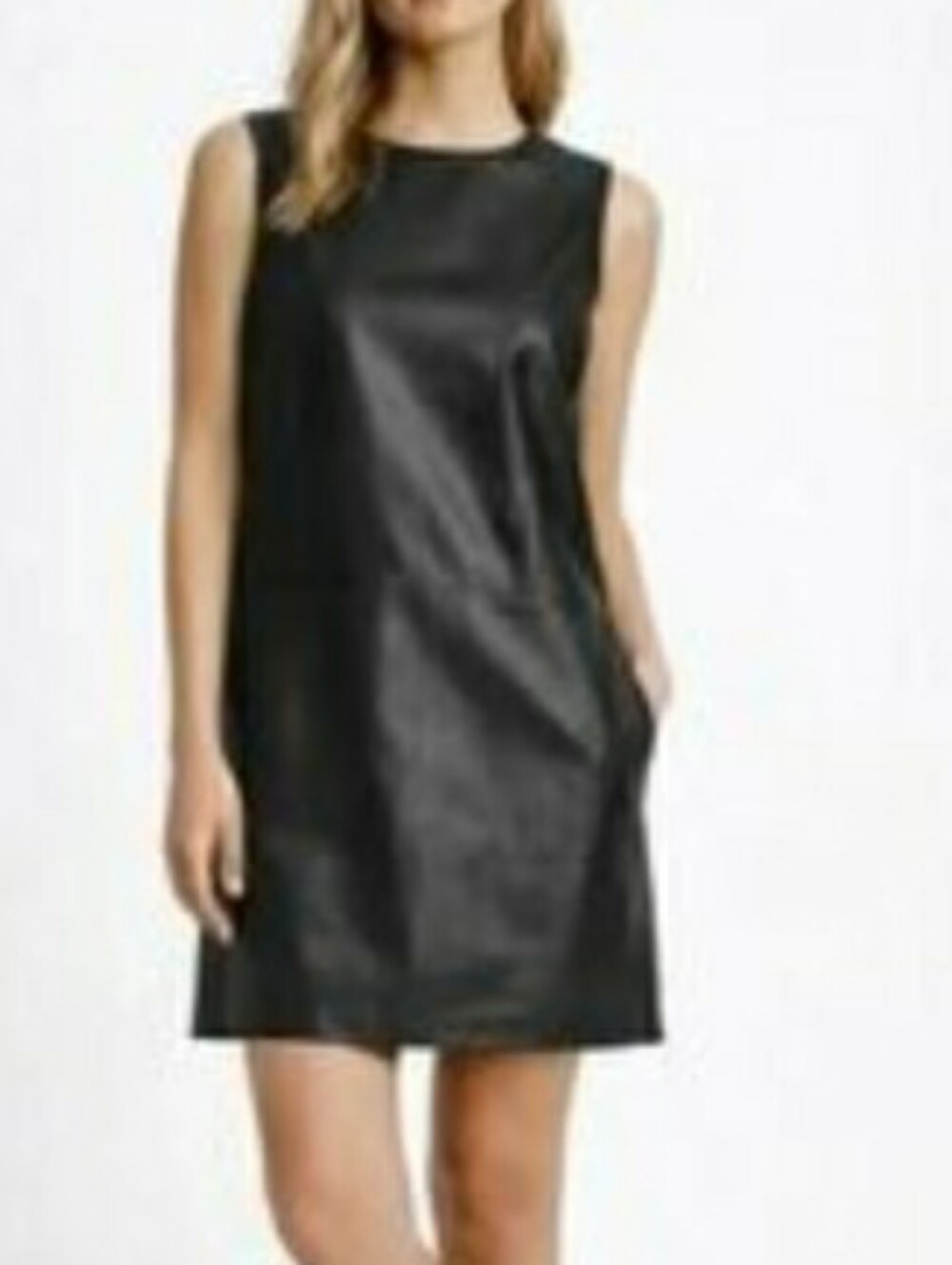 New $895 Vince Runway Lambs Leather Dress S8